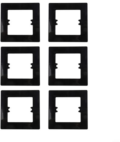 Dissimulez les prises de courant avec élégance avec ce lot de 6 plaques de protection pour interrupteur pour votre maison