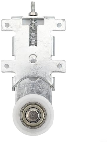 Besttoolifes Rouleau de porte coulissante en métal - Mécanisme de glissement lisse pour armoire miroir portes d'armoire - Matériel de poulie argenté mat - Construction durable