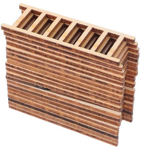 CIYODO 30 Stück Holz Miniatur Leitermodell für Puppenhaus und Bonsai Deko Realistische Kleine Puppenhausleiter mit Platzsparfunktion für Mikrolandschaft und Kreative Selbstgemacht