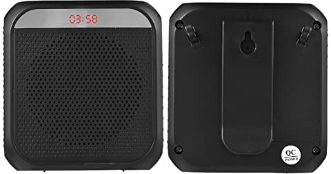 L17 Wireless Microphone Amplifier Rechargeable Portable PA System with Recording USB TF Card Playback Teacher Tour Guide Speaker with Headset Mic White (Schwarz)