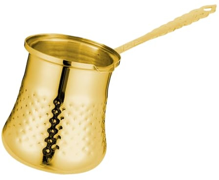 MotiveTech Coffee Pot, Chocolate Melting Pot, Multifunctional Kitchen And Restaurant Butter Warmer with Handle, Camping-gold, M