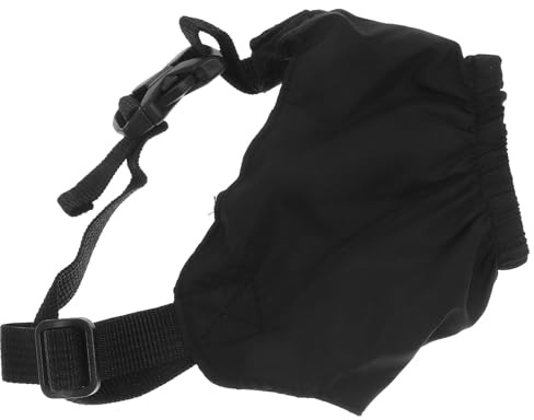 VICASKY Masque Yeux pour Animaux de Compagnie Taille M Noir Anti-Stress L’Excitation Cache-Œil Pratique pour Chiens Soulage Le Mal des Transports et Protège Lors des Soins