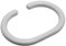 Croydex AK142122 Shower Curtain C-Rings, Pack of 12, White, 17.5 x 9.5 x 0.5cm