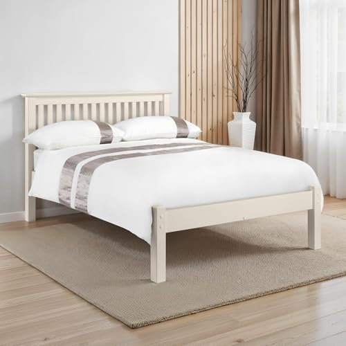 Julian Bowen Bed, Pine, White, Kingsize