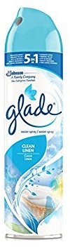 Glade Air Freshener, Aerosol Room Spray, Clean Linen, Pack of 12 (12 x 300ml)