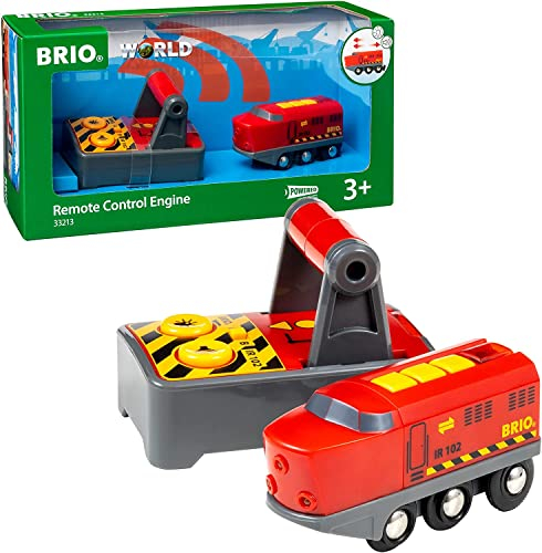 BRIO World 33213 IR-Frachtlok - Elektrische Lokomotive mit Fernsteuerung - Zubehör für die BRIO World - Kleinkindspielzeug empfohlen ab 3 Jahren