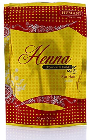 Henna Brown with Rose for Hair Henna Powder 150g By Hemani