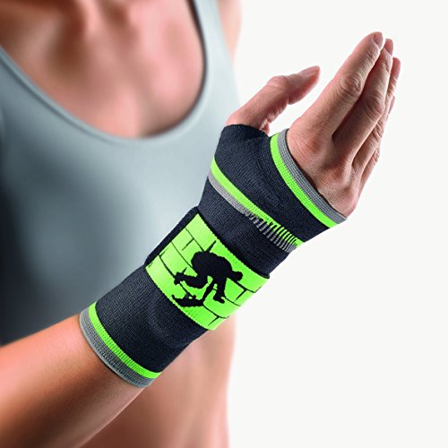 bort 112920SP medium links ManuBasic Spaort Handgelenksbandage rechts und links unterschiedlich, medium links, schwarz