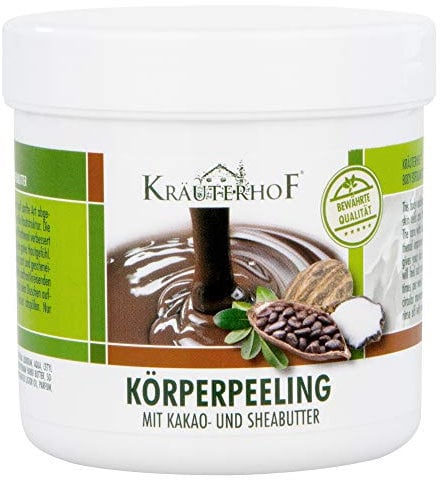 Kräuterhof Körperpeeling mit Kakao- und Sheabutter 400g