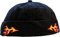 Coco Cap mit Stickerei Designs (schwarz-Flammen)