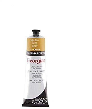 Daler-Rowney Georgian Oil Paint, Aluminium Tube, 7.61oz - 225 ml, Yellow Ochre