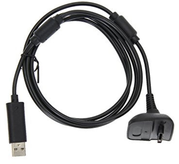 Câble USB chargeur pour manette Microsoft Xbox 360-1,5 mètre - Noir