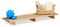 Relaxdays Estante para Ducha de bambú, Tabla de Madera, Bandeja Moderna, Sin Taladro, HxLxP: 6 x 70 x 22 cm, Natural, 22x70x6 cm