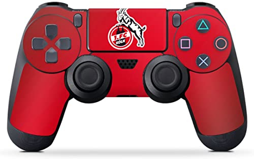 DeinDesign Skin kompatibel mit Sony Playstation 4 Controller Folie Sticker 1. FC Köln Offizielles Lizenzprodukt EffZeh