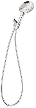hansgrohe Raindance Select S Handbrause-Set, verstellbar, 12,7 cm, modernes 3-strahliges PowderRain, Voll- und Massage, einfache Installation mit Schlauch in Chrom, 1,75 GPM, 04905000