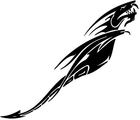 kleb-Drauf | Drache | Verschiedene Größen und Farben | Wandtattoo Wandaufkleber Wandsticker Aufkleber Sticker | Wohnzimmer Schlafzimmer Kinderzimmer Küche Bad