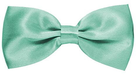 MASADA nœud papillon mint brillant- Accessoire pour homme, réglable en continu, fait main et fermeture à crochet - 12 x 6 cm