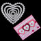 OOTSR Stanzschablone Herz, Stanzschablone Scrapbooking Prägeschablonen Metall Stanzformen Schablone, Stanzformen für Kartenherstellung Scrapbooking Album Papier DIY Handwerk Cutting Dies