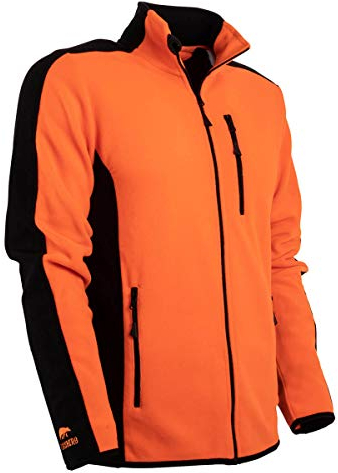 FORSBERG Fleecejacke Bjarkir, Farbe:orange/schwarz, Größe:XL