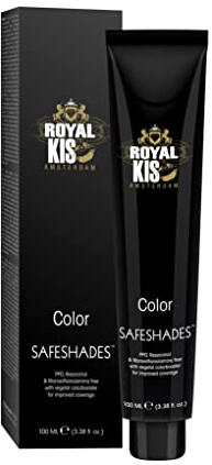 Royal KIS SafeShades - permanente Haarfarbcreme - 100 ml - 6N - hohe Deckkraft, langlebige Farbe und natürlich glänzendes Haar - ohne PPD, MEA und Resorcinol