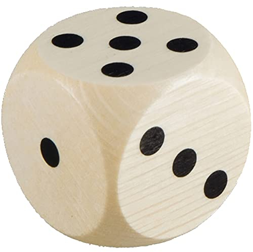 10x HOFMEISTER® Würfel Augenzahlen Holz 3cm - Holzwürfel Kinder Erwachsene Spielen Brettspiel Party Spieleabend Partyspiel, 100% Naturprodukt unbehandelt aus heimischem Buchenholz, 3 x 3 cm