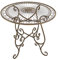 FRANK FLECHTWAREN Gartentisch, Beistelltisch, Bistrotisch Tisch Flair Ø 80 x 74 cm Metall