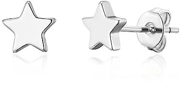 Philip Jones Silver Plated Star Stud Earrings