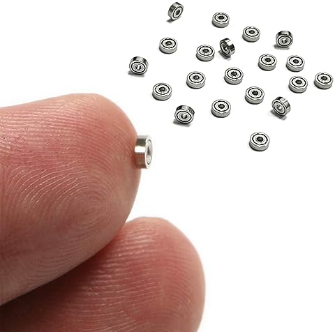 20 x Mikro-Lager 681ZZ Mini-Lager 1 x 3 x 1 mm Bearing 681 ZZ. 20 kleine Kugellager 681z Präzision für Handwerk und Erfindungen, 3 mm Außendurchmesser, 1 mm innen