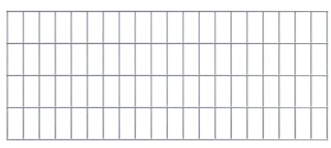 GABIONA Rejilla de gaviones de 5 x 10 cm (100 x 40 cm)