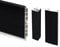 EMUCA - Kit de zócalos para Cocina, con Accesorios de unión, Altura 100 mm, 2 Barras de 2,35 m, plástico, Negro