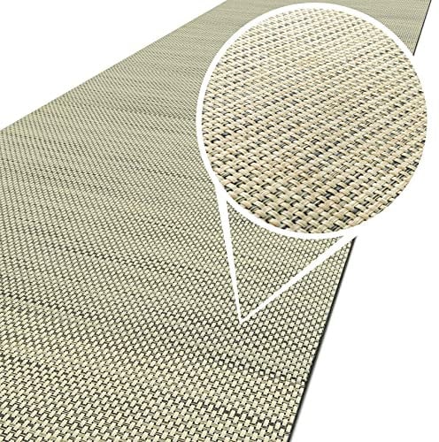 ANRO Läufer In-/Outdoor Teppich wasserfest Balkon Teppich auch für Balkon und Terasse Flur Bodenmatte wetterfest Dune Abwaschbar 180 x 50cm