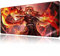 Large Gaming Mouse Pad Anime Demon Slayer Rengoku Sword Custom Desk Pad,Big Mousepad with Non-Slip Rubber Base and Stitched Edges Mouse Mat,Washable Desk Mat for Work,Game,Office,Home,31.5X15.7 Inch
