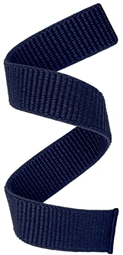 YOOSIDE 22mm Loop Nylon Armband für Garmin Fenix 8 47mm / epix Pro 47mm / Instinct 3 45mm/Fenix 7/6/5, Ultraleichtes Schnell Trocknen Schleife Waschbar Uhrenarmband für Forerunner 965 (Dunkelblau)