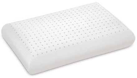 Letti Moderni Nackenkissen Kopfkissen - Orthopädisches Kissen Ergonomisches Kopfkissen - Classic Latexkissen 40x60 Höhe 14 cm - Atmungsaktiv Oeko-TEX Ranforce-Baumwolle