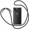 Handyband Hülle für iPhone 14 Hülle mit Band, Transparent Silikon Handyhülle mit Kette zum Umhängen Schutzhülle, Schwarz