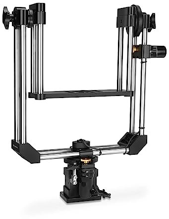 PROAIM Explorer Pro 2-Axis Motorized Pan Tilt Head w/ 12v Joystick for Jib Crane. Enhanced Rotational Force & Speed. Precise Controlled Moves, Stainless Steel Made, Payload 10kg/22lb (PT-EXPR-02)