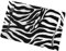 Zebra Print Heat-Insulated and Oil-Proof Plate Mats Set of 6, Washable Plate Mats Set