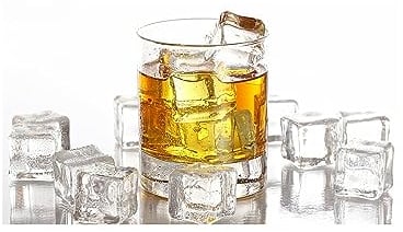 40pcs Reusable Ice Cubes, Reusable Durable BPA Free, Clear Plastic Ice Cubes Filled with Pure Water for Freezing All Beverages, Quick and Easy to Use, White, Square