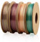 Silk Rainbow PLA Filament 1.75mm Combipack, TINMORRY 3D Drucker Filament Bundle, 250g x 4 Spulen
