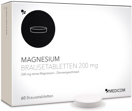 Medicom - Magnesium 200 mg, Brausetabletten, 60 Stück