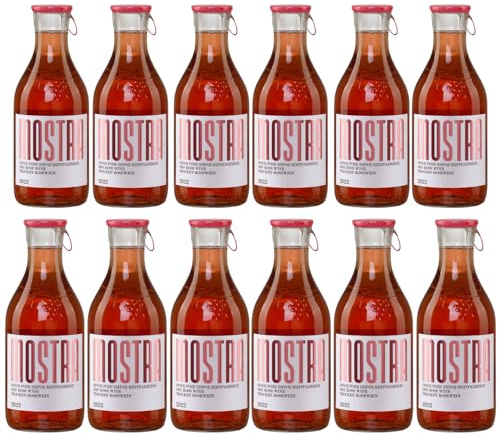 Mostra Wein rosé trocken 12x 0,5l | Weingut Tsililis | Roséwein aus Griechenland | Griechischer Tafelwein | + 20ml Jassas Olivenöl