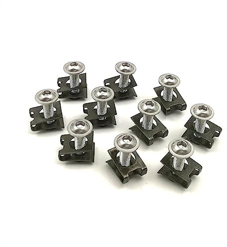 Karosserie-Kits 6 MM M6 Verkleidung Karosserie Schrauben Schrauben Muttern Für Yamaha XJ6 Diversion YZF R1 R3 R25 R6 FJ1100 FJ1200 FJR1300 FZ6R FJR1300 FJ1100 1200 YZF R1 Teile