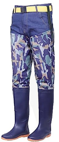 Stivali A Coscia da Pesca Stivali da Wading Lunghi 80 cm mimetici Blu, Suola Oxford Impermeabile e Antiscivolo, for Pesca all'aperto/acquacoltura (Color : Green, Size : 45 EU)