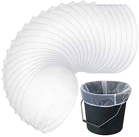 Jikoiuty 60 Pcs Paint Strainer Bags 5 Gallon Bucket Strainer with Elastic Top Opening Paint Filter Bag for Paint Gardening