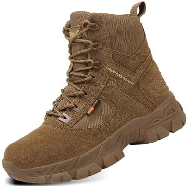 5.AA B869 Bottes militaires Bottes Homme Bottine Bottes de Neige Boots Chaussures Chaudes Fourrure Randonnée Les Loisirs marron 45 EU