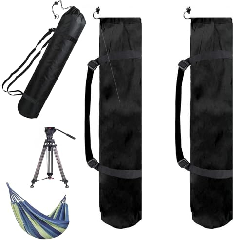 Shengruili Stativtasche Kordelzug Aufbewahrungstasche,2 Stück Tragetasche Stativ Lichtständer,Stativtasche Oxford Fotografie,Stativ-Tragetasche,Stativ Lichtständer Tragetasche,Stativ Tasche(130CM)