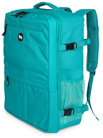 Hauptstadtkoffer blnbag M6 - Bordgepäck-Rucksack 55x40x20 cm Travel Backpack Laptop-Fach, Flugzeug Reiserucksack robust, Cabin Bag max. 44 L, Reisen, Aquagreen