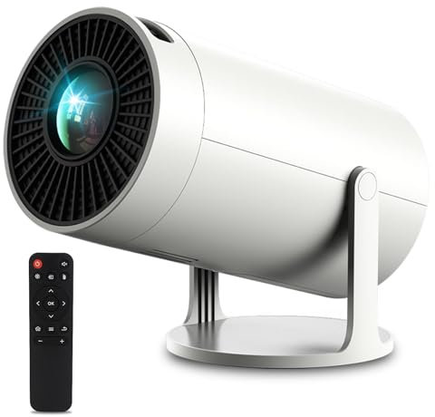 Mini Projector with WiFi and Bluetooth, 4K Support JAOKPO Outdoor Portable Movie Projector Built-in Android 11 system Auto Keystone Home Smart Projector for Phone/TV Stick/Laptop