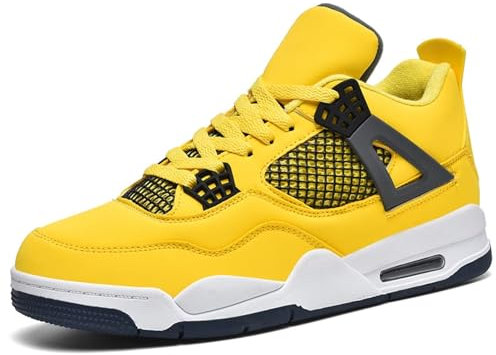 Zapatillas de Baloncesto para Hombre,Air Retro Skate clásicas Suela de Goma,Moda Zapatos Deporte Antideslizantes,Botas de Baloncesto para Entrenamiento al Aire Libre