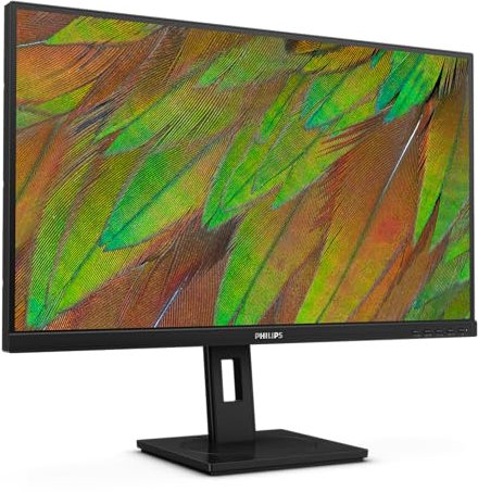 Philips 27B1U3900-27 Zoll Ultra HD Monitor, höhenverstellbar, Lautsprecher, Adaptive Sync (3840x2160, 60 Hz, 2X HDMI 2.0, 1x DisplayPort 1.4, 1x USB-C (90 W PD), RJ45, USB Hub) schwarz